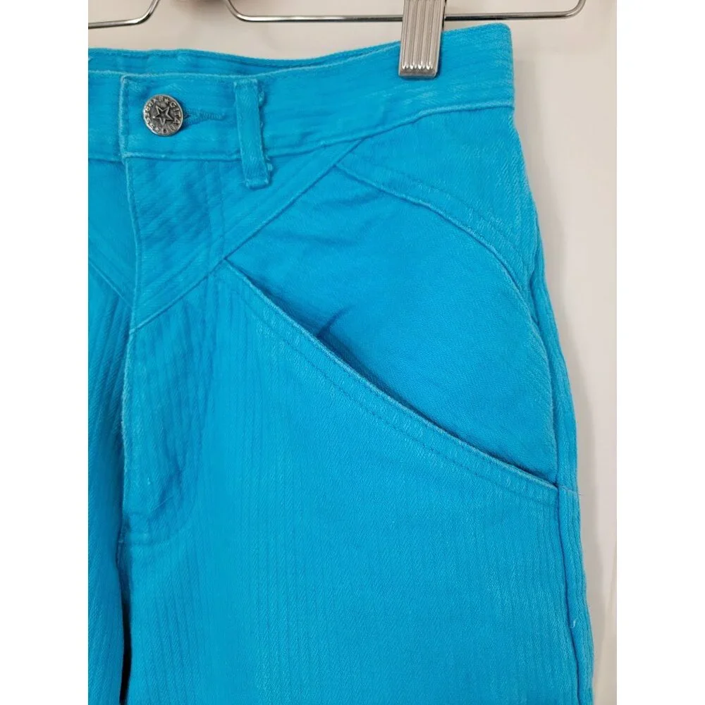 Vintage Gitano Express High-Waisted Blue Corduroy Pants Women's Size 5/6 - Picture 3 of 7